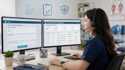 Physical therapy virtual assistant managing PT billing and insurance claims remotely
