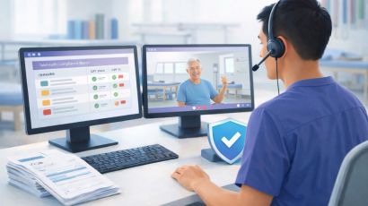 physical therapy telehealth billing specialist managing virtual visit compliance and CPT codes in PT clinic
