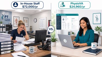 PT virtual assistant cost vs in-house staff comparison 2026