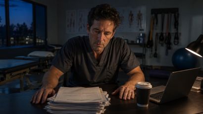 PT staff burnout caused by documentation and admin overload in a physical therapy clinic